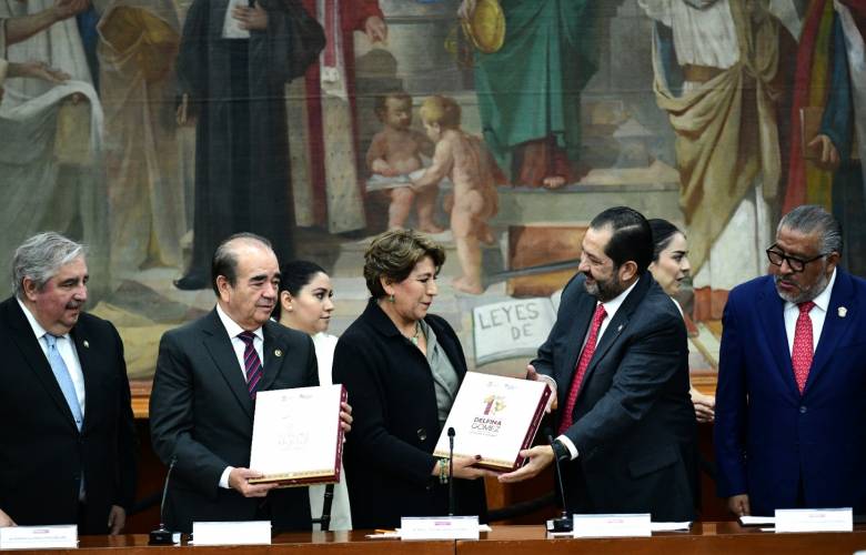 Recibió la Legislatura el Primer Informe de Gobierno de Delfina Gómez