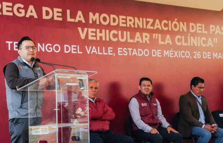 Gobernadora Delfina Gómez Álvarez entrega nuevo puente 'La Clínica' en Tenango del Valle