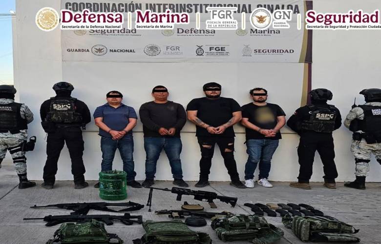En Sinaloa, autoridades federales desarticulan una célula delictiva vinculada con homicidios y venta de droga 