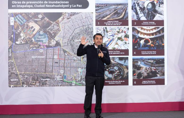 Refuerzan Federación, EdoMéx y municipios infraestructura hidráulica para prevenir inundaciones