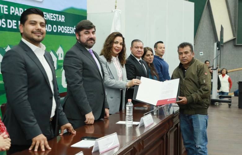 Usucapión social itinerante benefició a 482 familias mexiquenses   