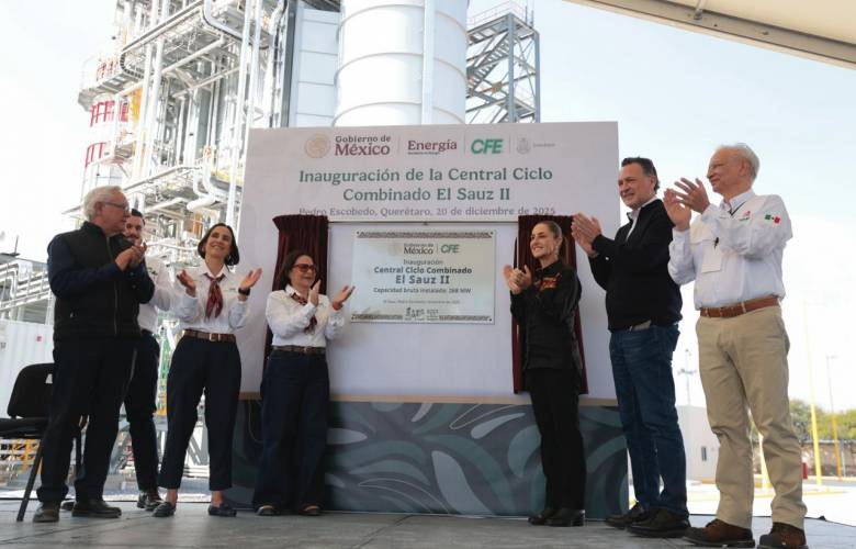 Presidenta Claudia Sheinbaum inaugura central ciclo combinado el Sauz II 