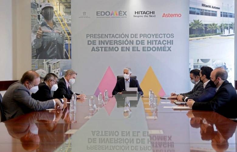 Anuncia Alfredo del Mazo inversión de 56 mdd de Hitachi Astemo en seguridad industrial de plantas en Lerma