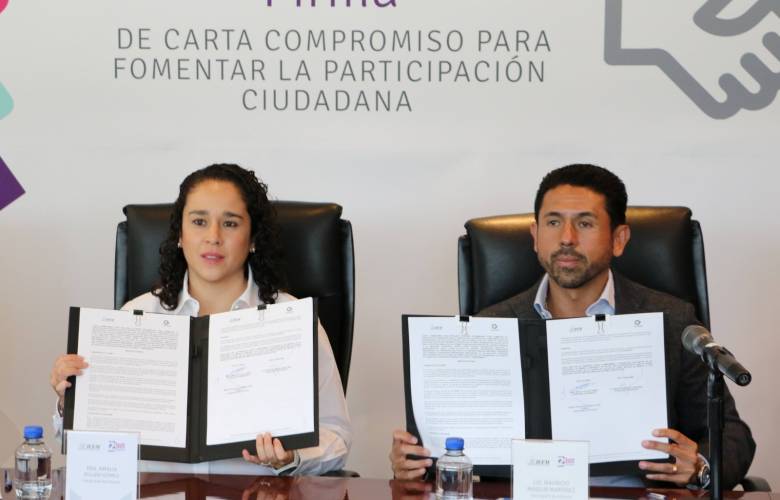 Firman compromiso IEEM Y CONCAEM  para fomentar la participación ciudadana 