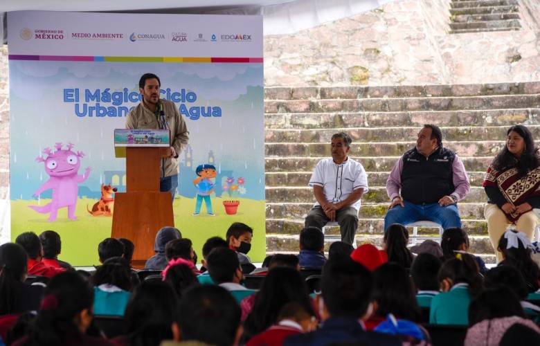 Presentan Conagua y CAEM primer libro pop-up de cultura del agua con traducción a 3 lenguas indígenas 