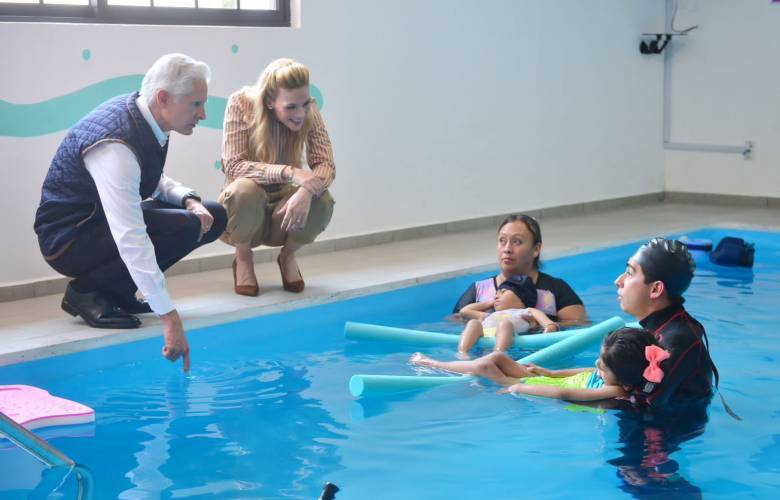Inauguran Alfredo Del Mazo y Fernanda Castillo centro estatal de rehabilitación zona oriente