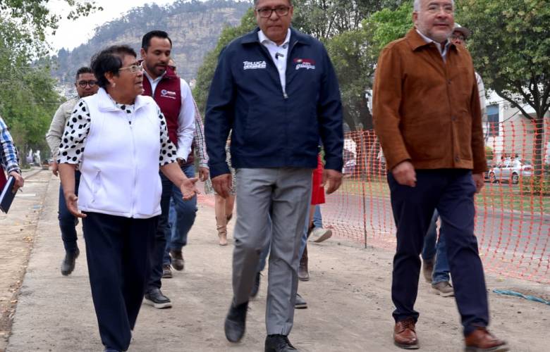 Supervisan Ricardo Moreno y Horacio Duarte obras del Colector Pluvial que buscan poner fin a inundaciones