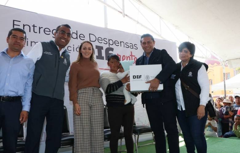 Entrega dif toluca, apoyos en beneficio de 15 comunidades
