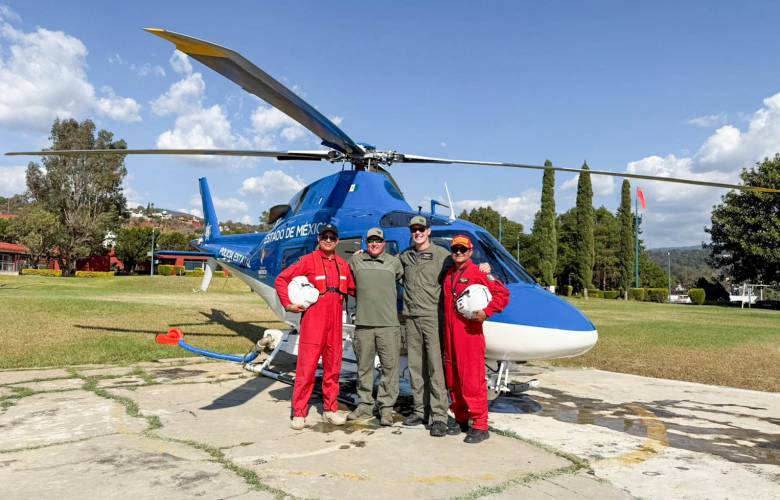 Gobierno del EdoMéx agiliza y mejora la atención ante incendios forestales por aire con certificación del “Grupo Relámpagos”