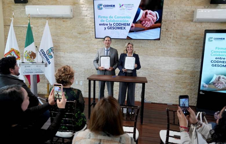 Fortalece CODHEM derechos humanos mediante convenio con sociedad civil