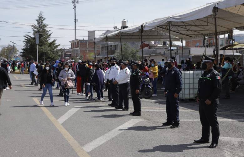 Garantizada la seguridad en sedes de vacunación contra covid-19 en Toluca