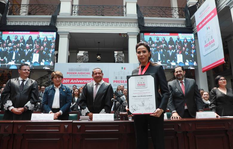 PJEdomex conmemora sus 201 años con entrega de preseas