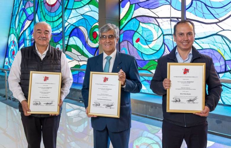 Orgullo UAEMéx: tres egresados son reconocidos por su trayectoria en Ingeniería Civil