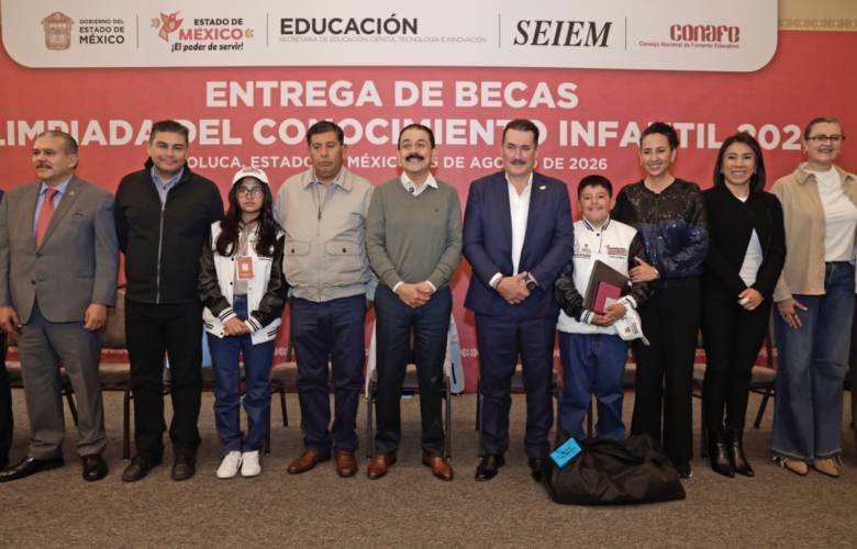 Premia Edomex a 83 estudiantes destacados de la Olimpiada del Conocimiento 2026