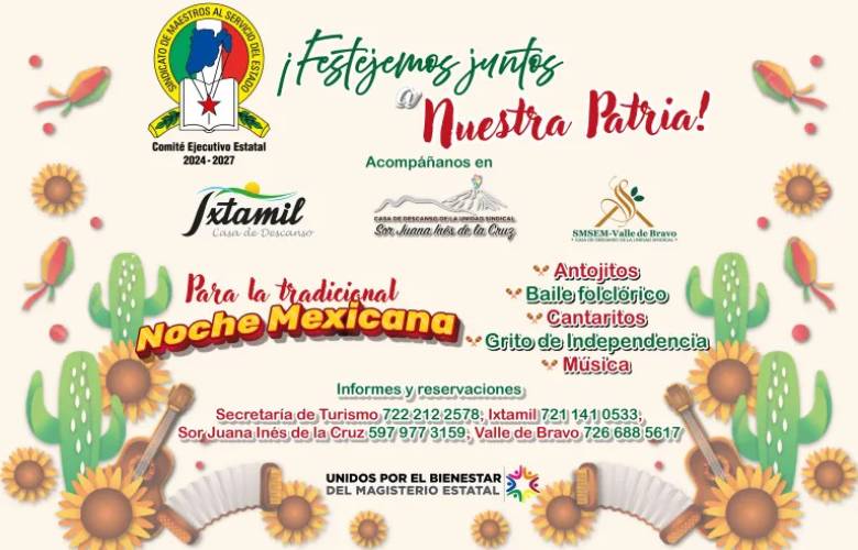 Invita SMSEM a celebrar el Grito de Independencia en sus Casas de Descanso