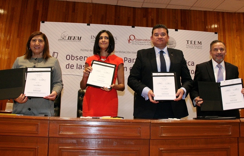 Ieem firma convenio para observatorio  de participación política de las mujeres en edomex