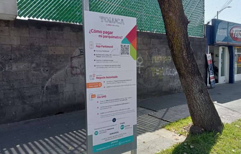 Parquímetros en Toluca empezarán a funcionar en diciembre