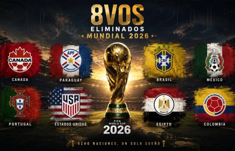 Despiden Mundial 2026 a ocho selecciones tras caer en los Octavos de Final