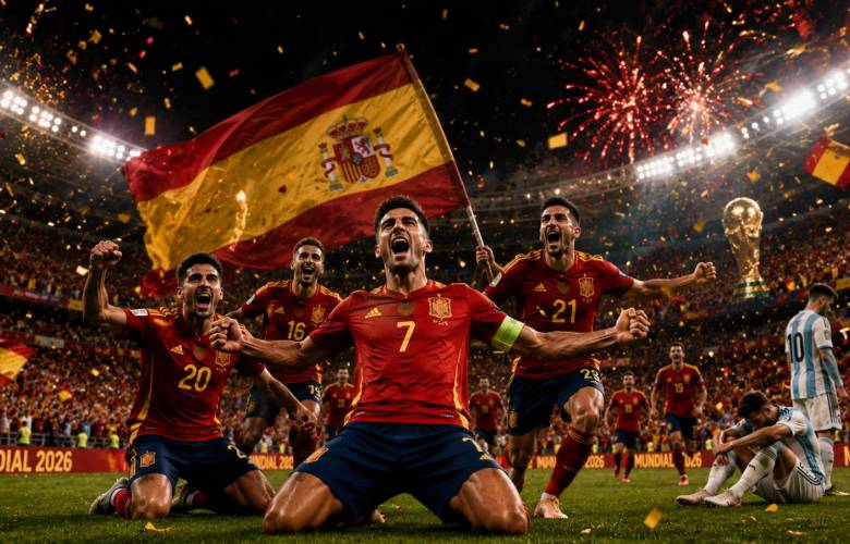 Conquista España el Mundial 2026 tras vencer a Argentina en una final dramática
