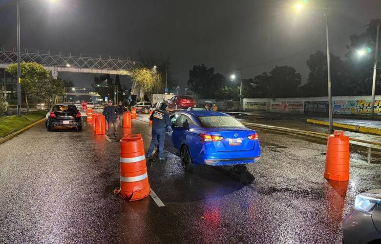 Sanciona Toluca a 80 conductores por manejar en estado de ebriedad durante operativos viales
