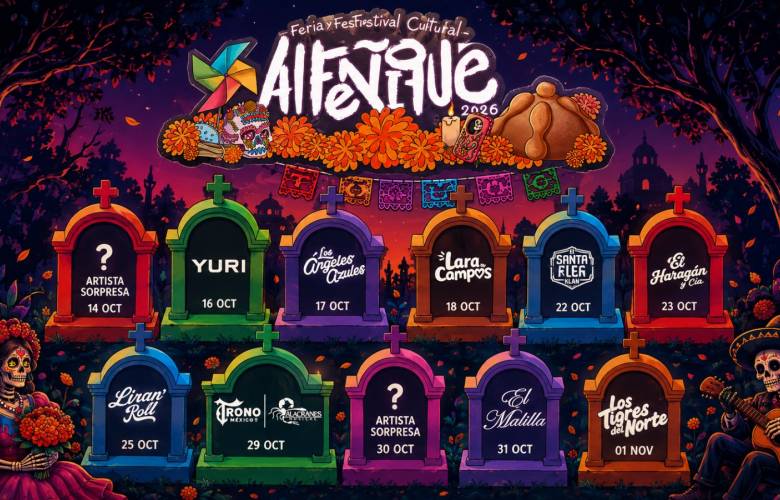 Presenta Toluca cartel musical del Festival Alfeñique 2026