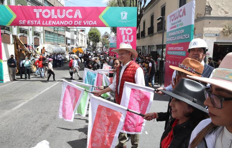 Vive Toluca momento histórico al iniciar rehabilitación de 3 importantes vialidades 