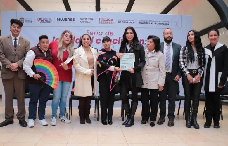 Reconoce Gobierno del EdoMéx la diversidad con la entrega de actas de identidad de género