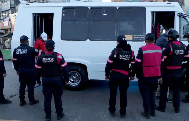 Realiza Seguridad estatal Operativo Pasajero Seguro con perspectiva de género en Naucalpan