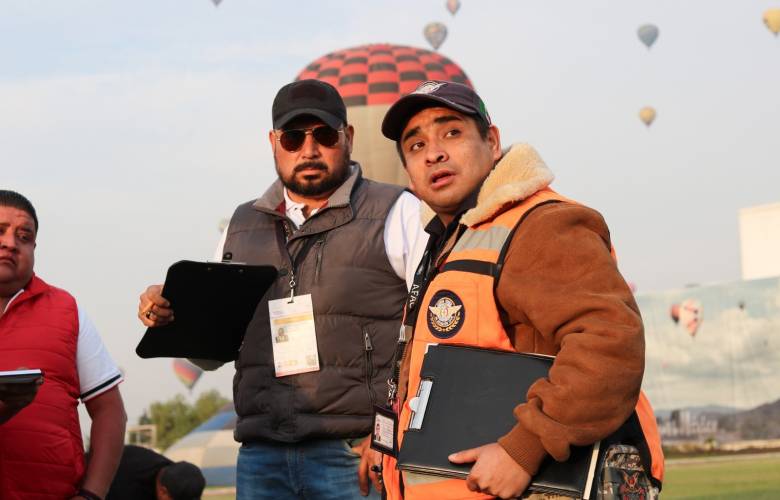 Verifican autoridades documentación de empresas operadoras de globos aerostáticos en Teotihuacán 