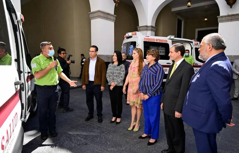Recibe Edomex donativo de ambulancias, mastógrafos y apoyos funcionales de la Beneficencia Pública