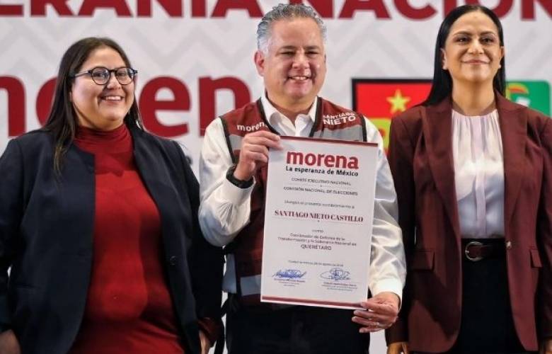 Designa Morena a Santiago Nieto e Imelda Castro para coordinar trabajos rumbo a 2027