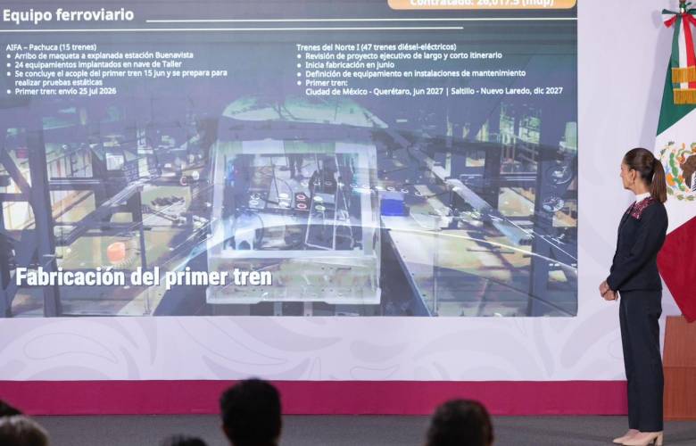 Avanza construcción de trenes de pasajeros; Gobierno prevé inaugurar rutas a Pachuca y Querétaro en 2027