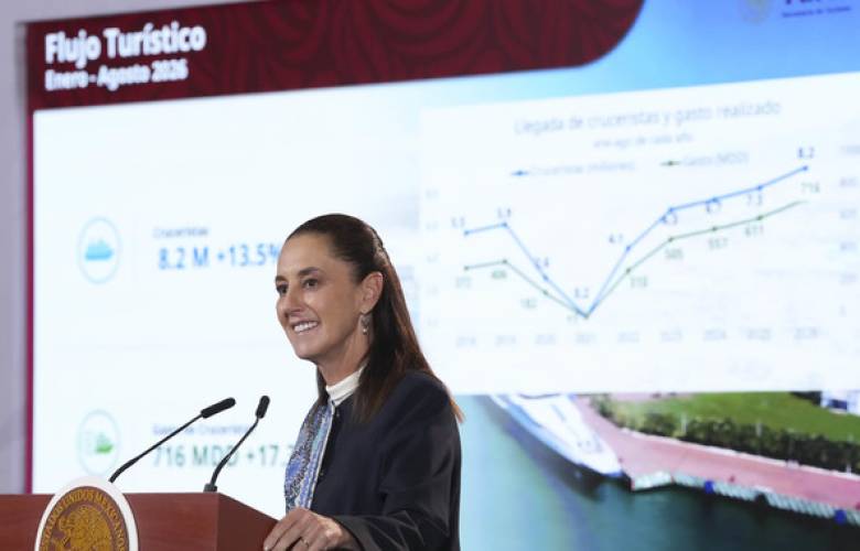 Reporta México récord turístico con 67.7 millones de viajeros internacionales entre enero y agosto de 2026