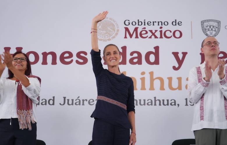 Destaca Sheinbaum programas sociales y obras durante gira por Chihuahua