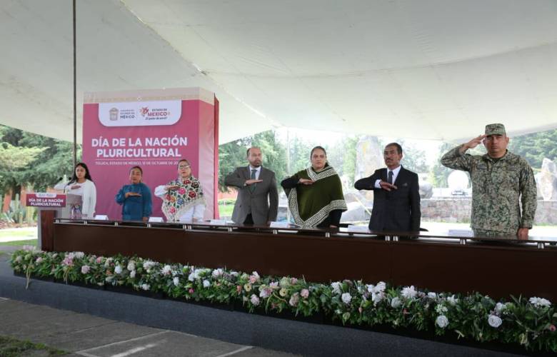 Participa Poder Judicial del Edoméx en ceremonia por el Día de la Nación Pluricultural