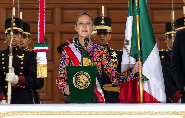 Encabeza Claudia Sheinbaum el Grito de Independencia desde Palacio Nacional