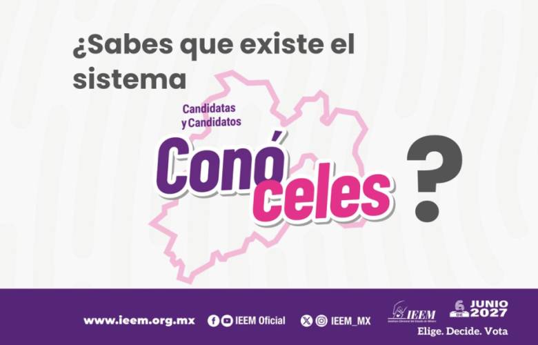 Consulta IEEM a la ciudadanía para mejorar la plataforma “Conóceles” rumbo a las elecciones de 2027
