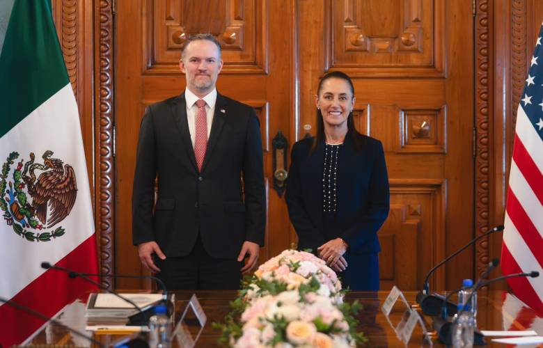 Avanzan México y Estados Unidos en revisión del T-MEC durante reunión en Palacio Nacional