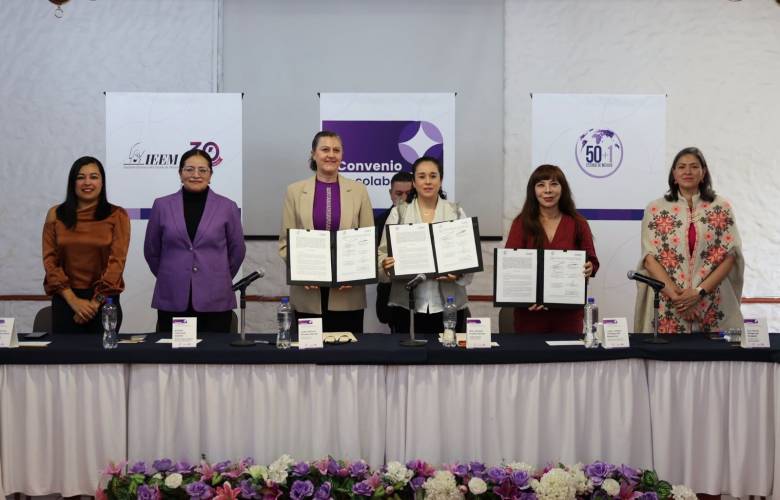 IEEM y 50 + 1 unen esfuerzos para fortalecer la participación política de las mujeres