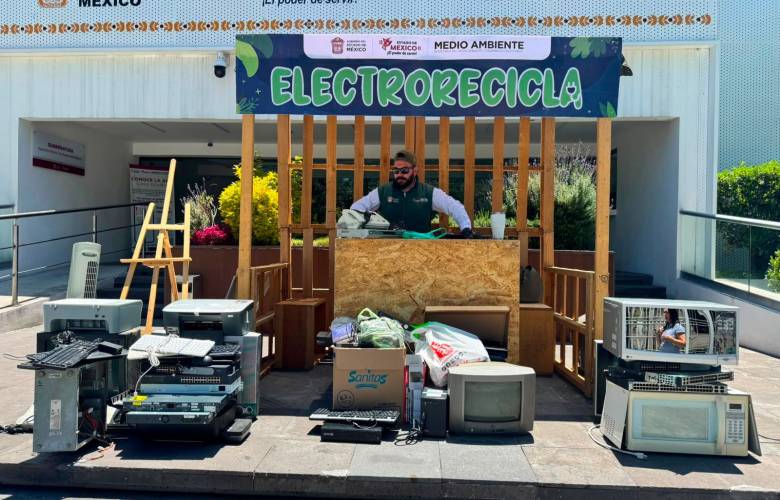 Recolecta Gobierno del EdoMéx más de 15 toneladas de aparatos eléctricos y electrónicos en desuso con campaña “ElectroRecicla”