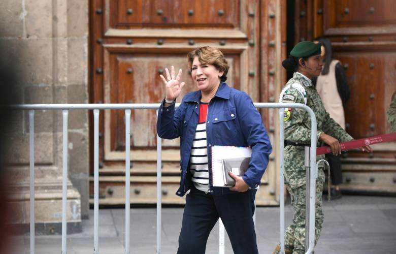 Continua Delfina Gómez reuniones de trabajo en Palacio Nacional