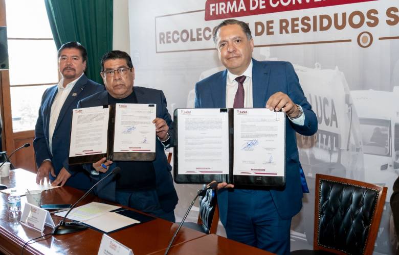 Firma Ricardo Moreno convenio histórico con Central de Abastos y anuncia alumbrado público renovado