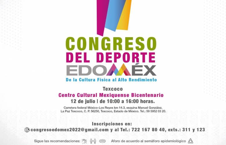 Listas actividades parte del Congreso del Deporte Edoméx