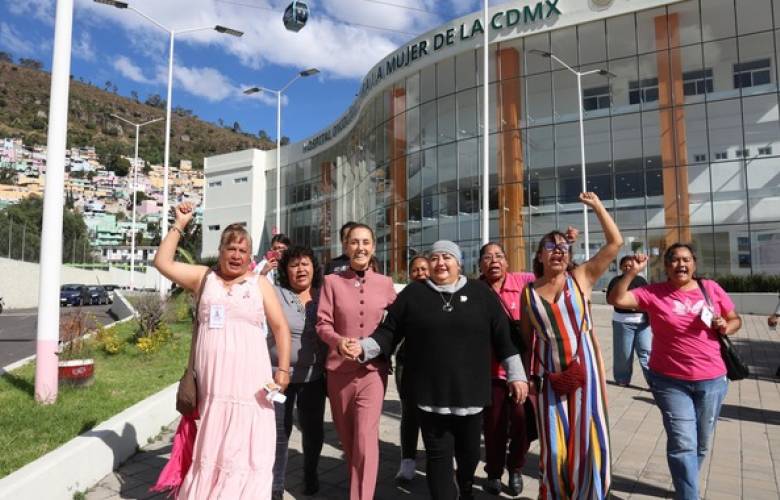 Visita Sheinbaum hospital oncológico para mujeres que ha atendido a más de 11 mil pacientes