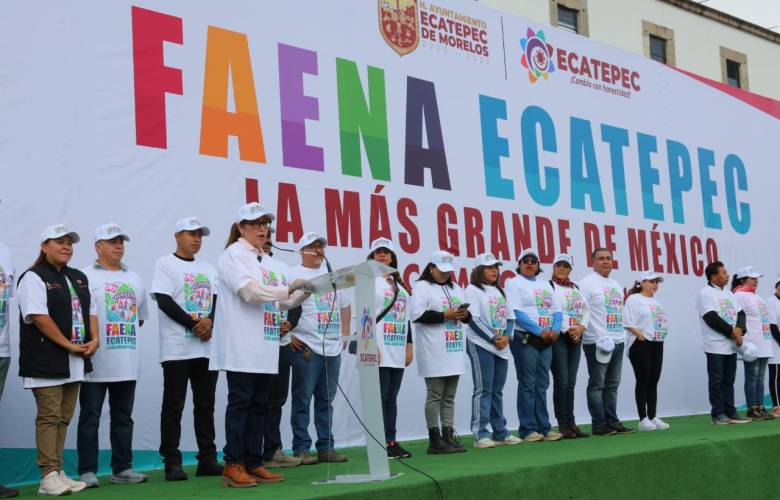 Moviliza Ecatepec a más de 50 mil personas en mega jornada de limpieza