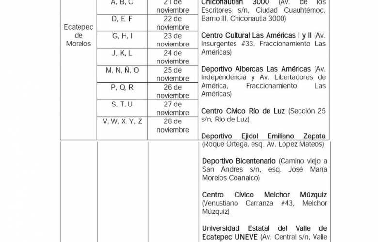 Lista segunda dosis de vacuna contra covid-19 para jóvenes de Ecatepec
