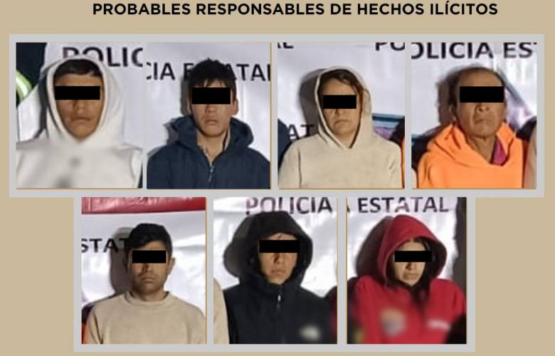 SSEM captura a siete presuntos integrantes de banda por robo equipado 