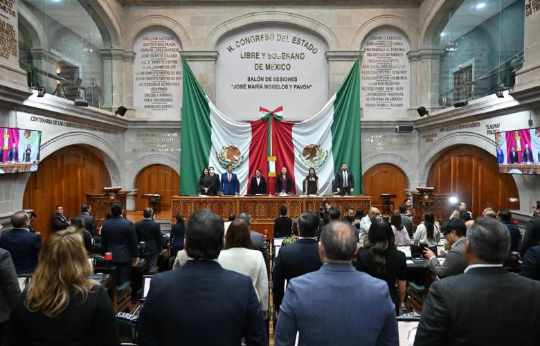 Inicia Congreso del Edoméx tercer año legislativo con presencia de Delfina Gómez