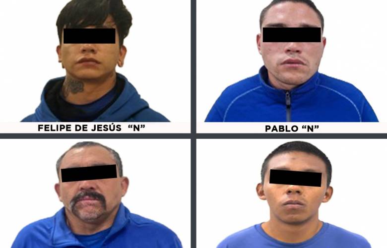 FGJEM captura a cuatro presuntos integrantes de un grupo criminal de Jalisco por homicidio en Otumba