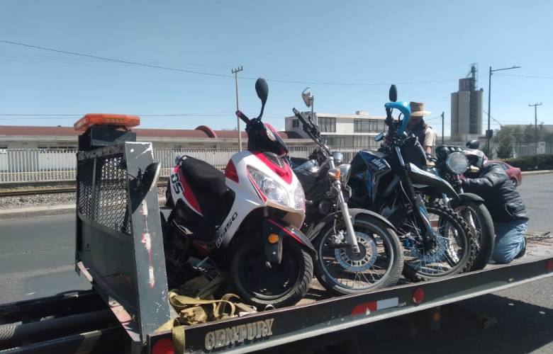 Para frenar MOTORATONES en Toluca, mandan al corralón 210 motos irregulares